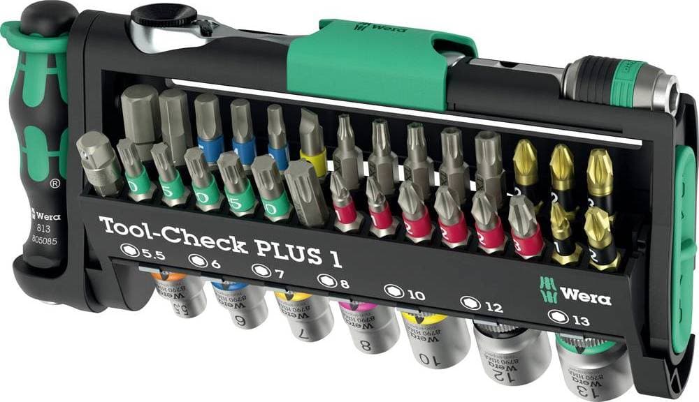 Wera Tool-Check PLUS 1 Bit Set Spår Spärrnyckel