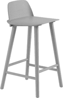 Muuto 65 Cm Grå Askfanér Barstol 79cm