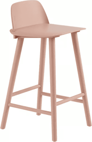 Muuto Nerd Counter Stool 65 cm Tan Rose Barstol 79cm