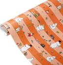 Design House Presentpapper Mumin Orange Rosa Blå