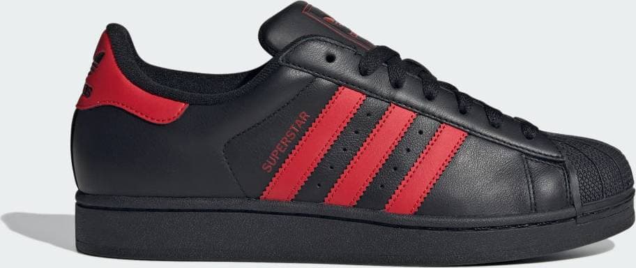 adidas Låg Sneaker Superstar II - Röd/Svart
