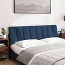 vidaXL Headboard Cushion Hanko Blue 160 cm Sänggavel