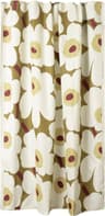 Marimekko Unikko Duschdraperi Green Umber 180x200