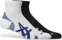 Asics Cushioned Run Quarter Socks 2-Pack - Black/White