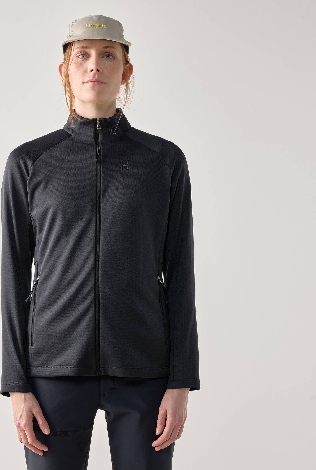 Haglöfs Korp Mid Jacket Fleecejacka Dam - True Black