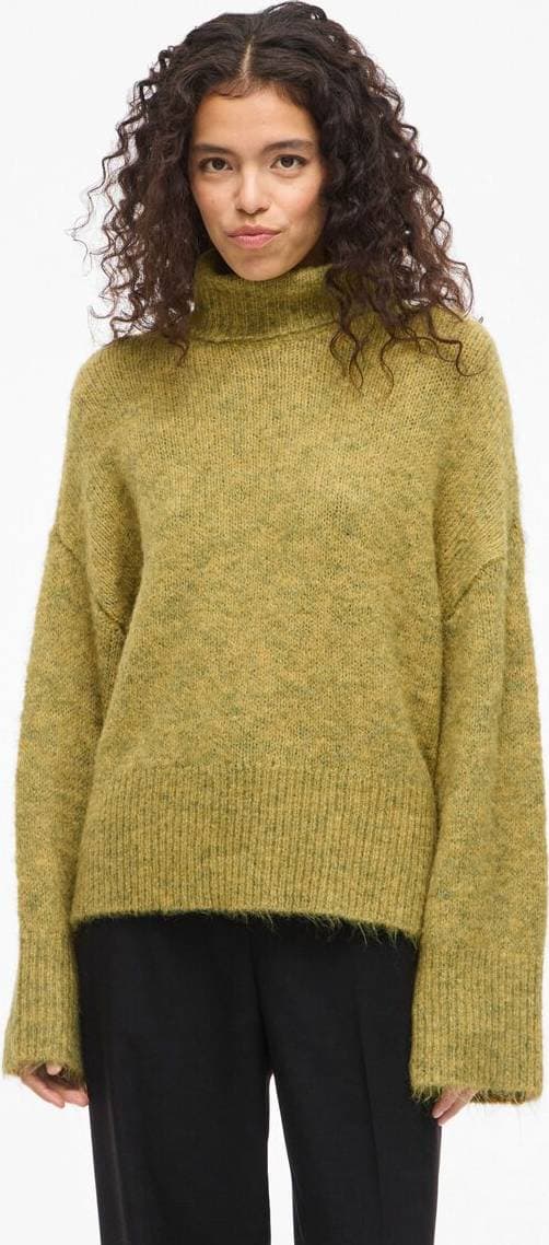 Vila Polotröja Stickad Tröja - Gul