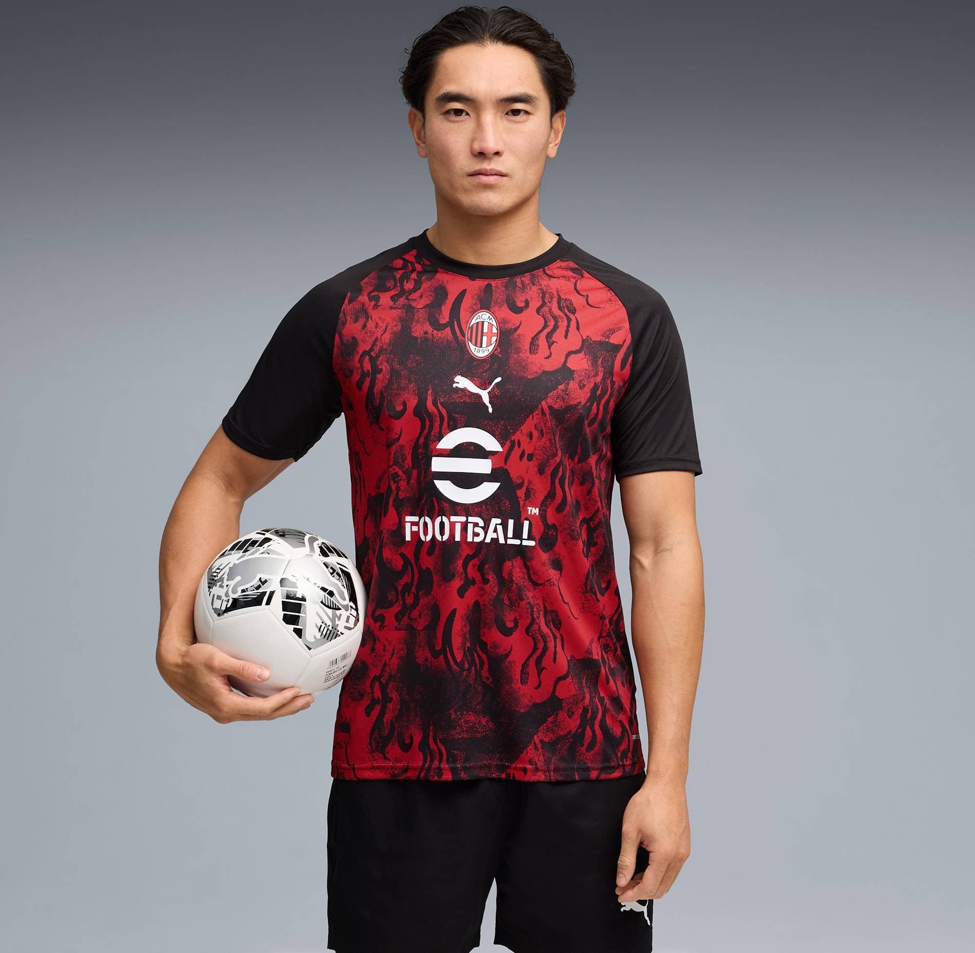 Puma Milan Tränings T-Shirt Pre Match - Röd/Svart