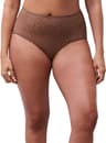 Chantelle Norah High Waist Full Brief - Brown