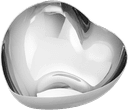 Georg Jensen Heart Medium 12 cm Stål Skål 30.5cm