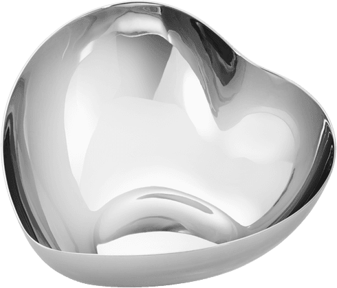 Georg Jensen Heart Medium 12 cm Stål Skål 30.5cm