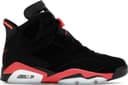Jordan 6 Retro Infrared Sneakers - Black/Light Crimson