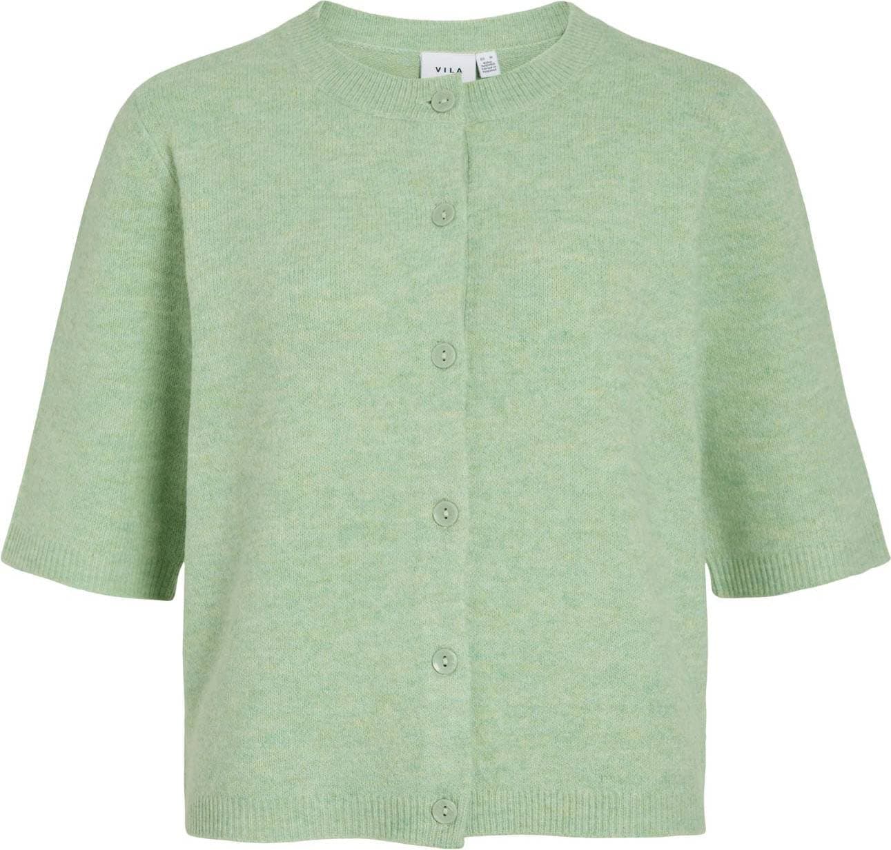 Vila Viliga 2 4 O-Neck Knit Cardigan - Grön