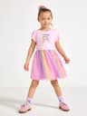 Lindex Dress With Mesh Skirt - Pink
