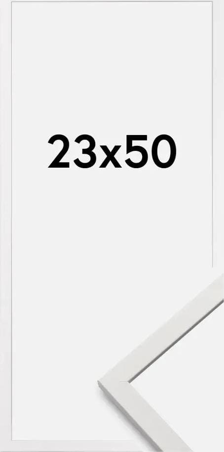 Edsbyn Akryylilasi Valkoinen 23x50 cm