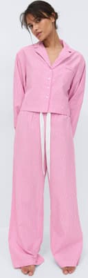 Gina Tricot Poplin Pyjamas Trousers - Pink
