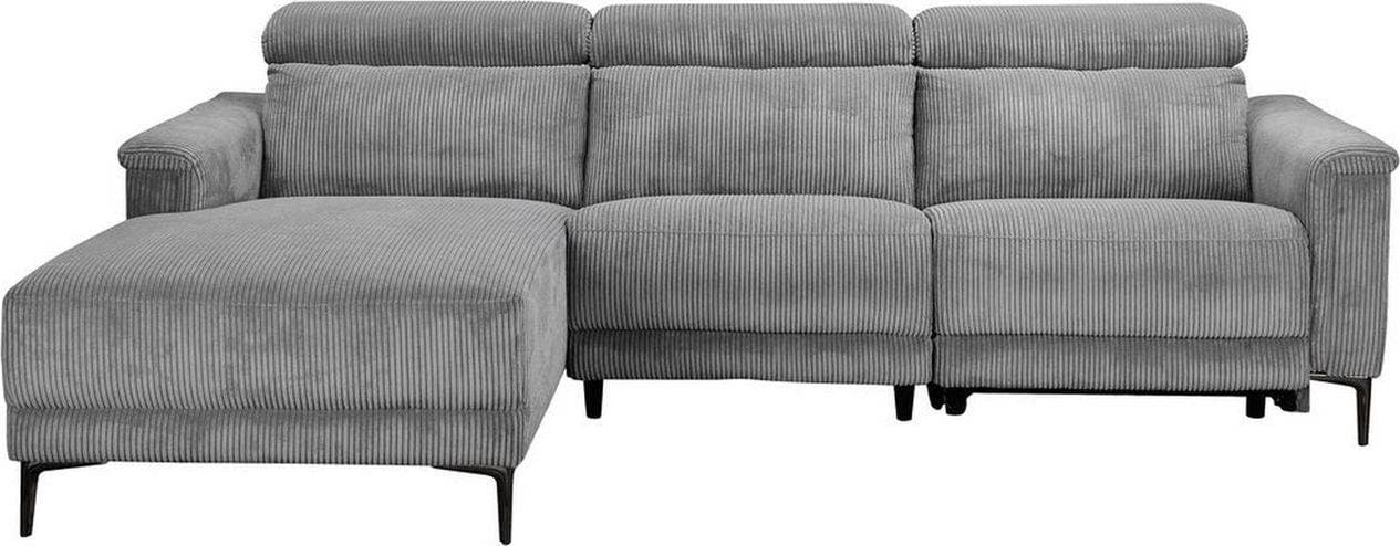 Loft24 Lund Reclinersoffa 3-Sits Grå Biosoffa Soffa