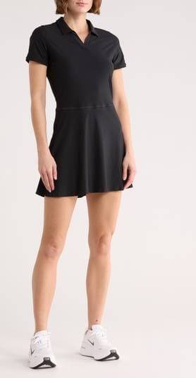 Nike W Victory Polo Dress Golfkläder - Black/White