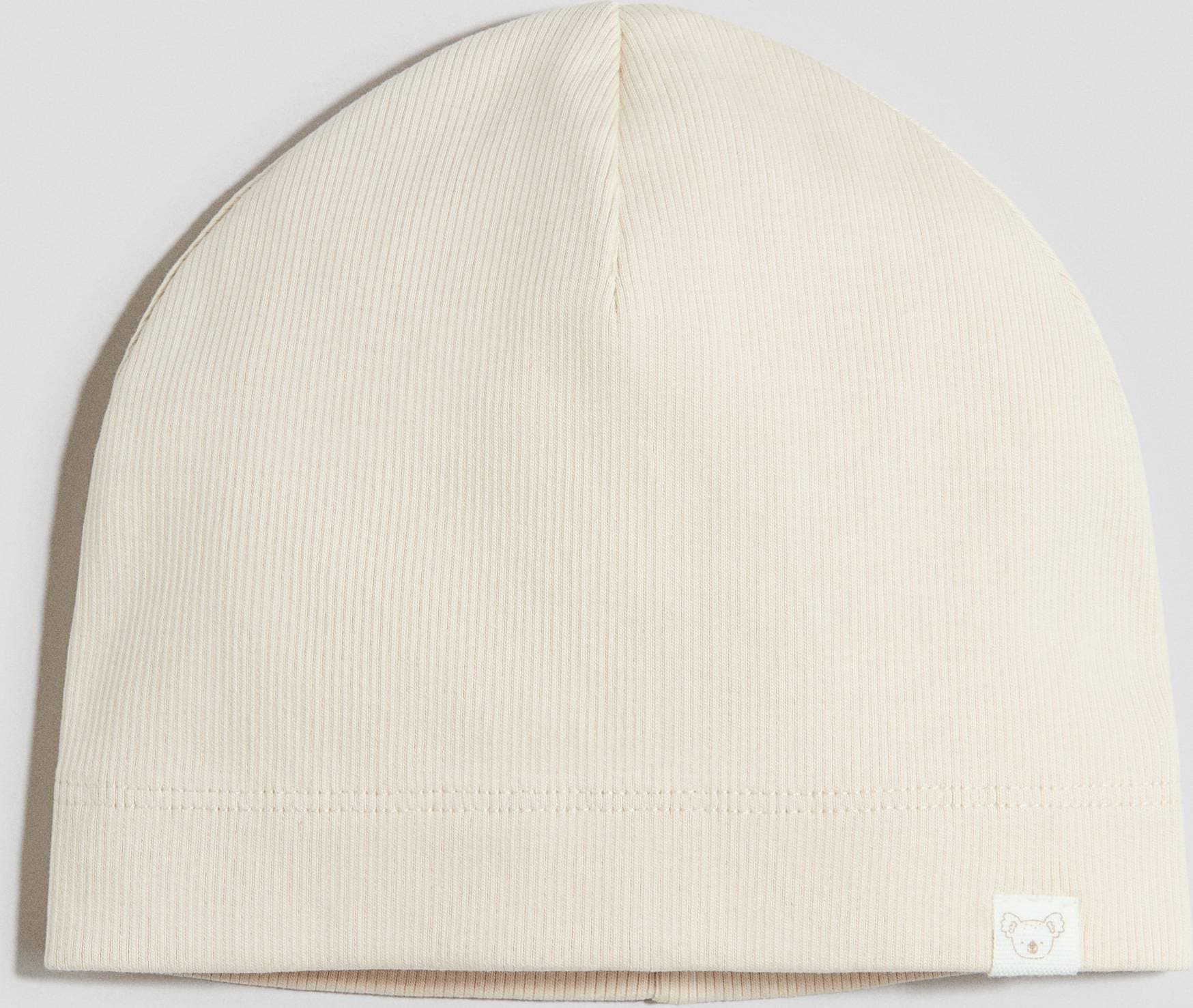 H&M Baby Beanie Bomullstrikå - Ljusbeige