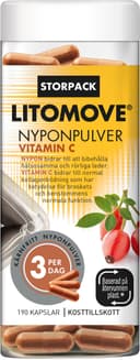 Litomove Nyponpulver Vitamin C 190 st