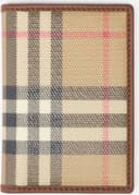 Burberry Check Canvas Passport Holder