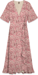 Vero Moda Lång Klänning - Creme/Rosa