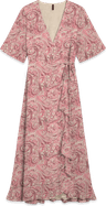 Vero Moda Lång Klänning - Creme/Rosa