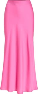 Vila Viellette Hög Midja Midikjol - Rosa