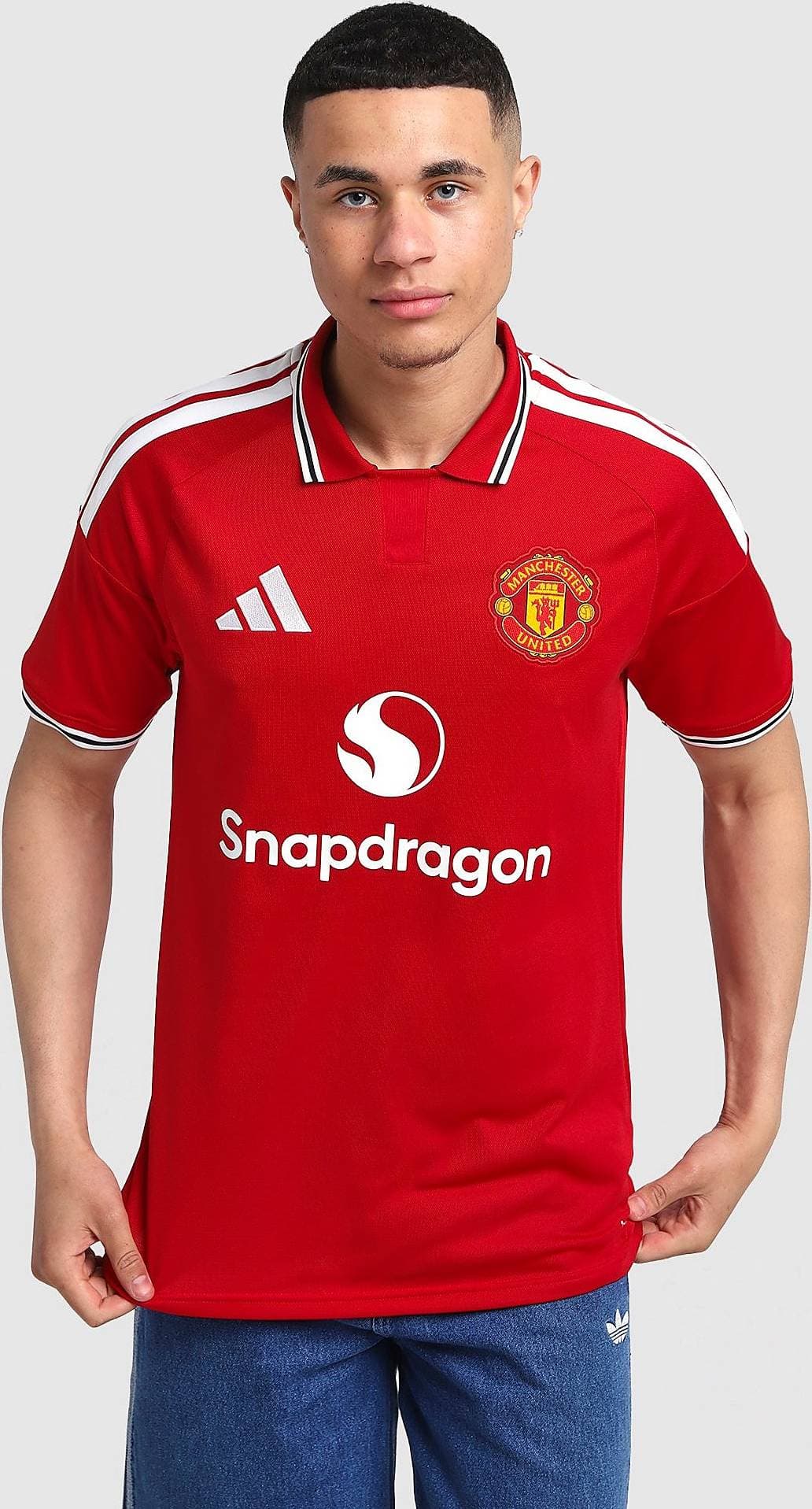 adidas Manchester United FC Home Shirt - Röd