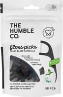 The Humble Co. Dental Floss Picks Charcoal 50pcs
