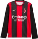 Puma AC Milan Long Sleeve Home Jersey - Black/Red