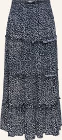 Only Onlfernanda Life Layred Long Skirt Noos - Vit/Navy