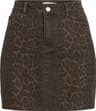 Vila Vichia Leoprint Minikjol - Brun