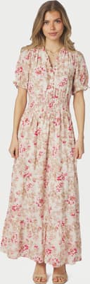 Neo Noir Kanza Flower Rose Dress - Pink/Multicolour