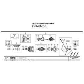 Shimano Nexus 4r40 Guld