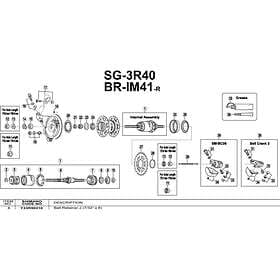 Shimano Sg-3c40 8 Units Silver 7/32´´