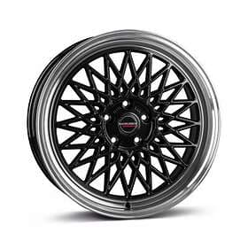 Borbet B black rim polished 7,0x17 4/100,00 ET25 B64.0