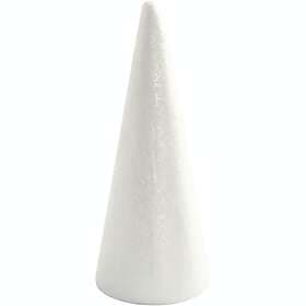 Creativ Company Frigolit Käglor Vit 1 st Käglor, vit, H: 19,5 cm, Dia. 7 st. 54362