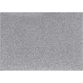 Creativ Company Stryktyg Glitter 148X210 mm 1 Ark Stryktyg, silver, 148x210 mm, glitter, ark 44327