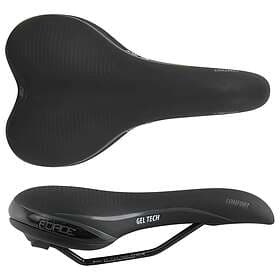 Force Comfort Gel Tech Saddle Svart 160mm