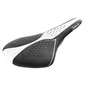 Velo Airthru Gel Saddle Vit,Svart 141 mm