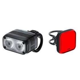 Knog Blinder Road 600 And Mini Square Light Set Silver 600 / 100 Lumens