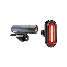 Kryptonite Alley F-650+avenue R-50 Cob Light Set Svart 650/50 Lumens