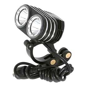 MSC 2000 Double Front Light Svart 2000 Lumens