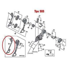 Shimano Xt M8000 Sgs 11s Interior Pulley Carrier Svart