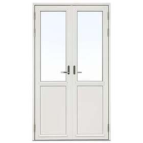 SP Fönster Pardörr Stabil Trä Pardörr 3-Glas 180x220/140 Hö