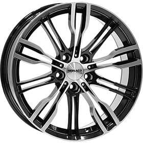 Monaco GP8 Gloss Black Polished 9x19 5/120 ET20 B72.6