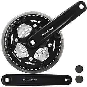 SunRace M500 Crankset Svart 170 mm / 42/34/24t