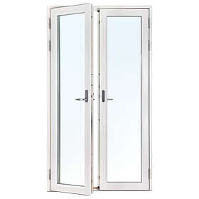 Traryd Fönster Pardörr Optimal Helglasad Aluminium FD Par Vä Härdat glas in/ut 14-20 651325142050