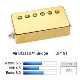 DiMarzio H Air Classic Bridge DP191G
