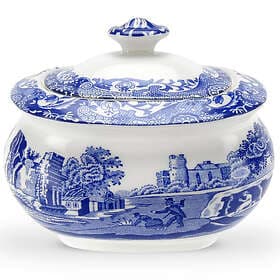 Spode Blue Italian sockerskål med lock 25 cl